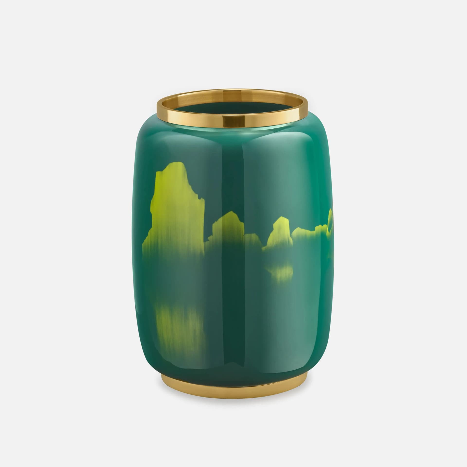 Monument Medium Vase | Lacquer and Brass