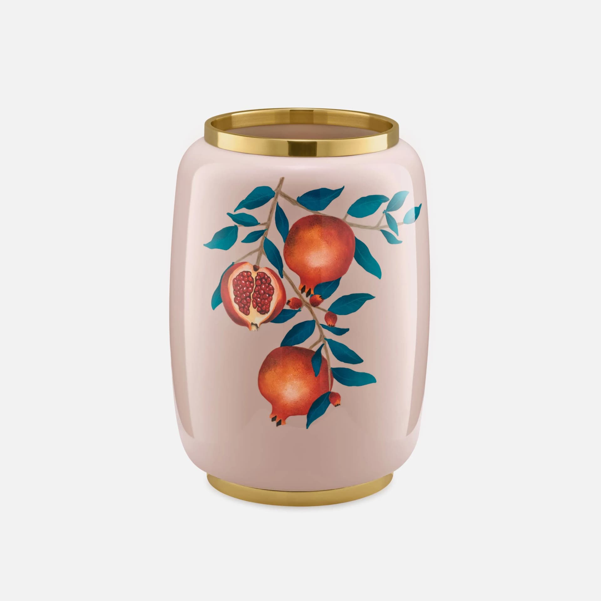 Garnet Medium Vase | Hand-Painted Haute Laque