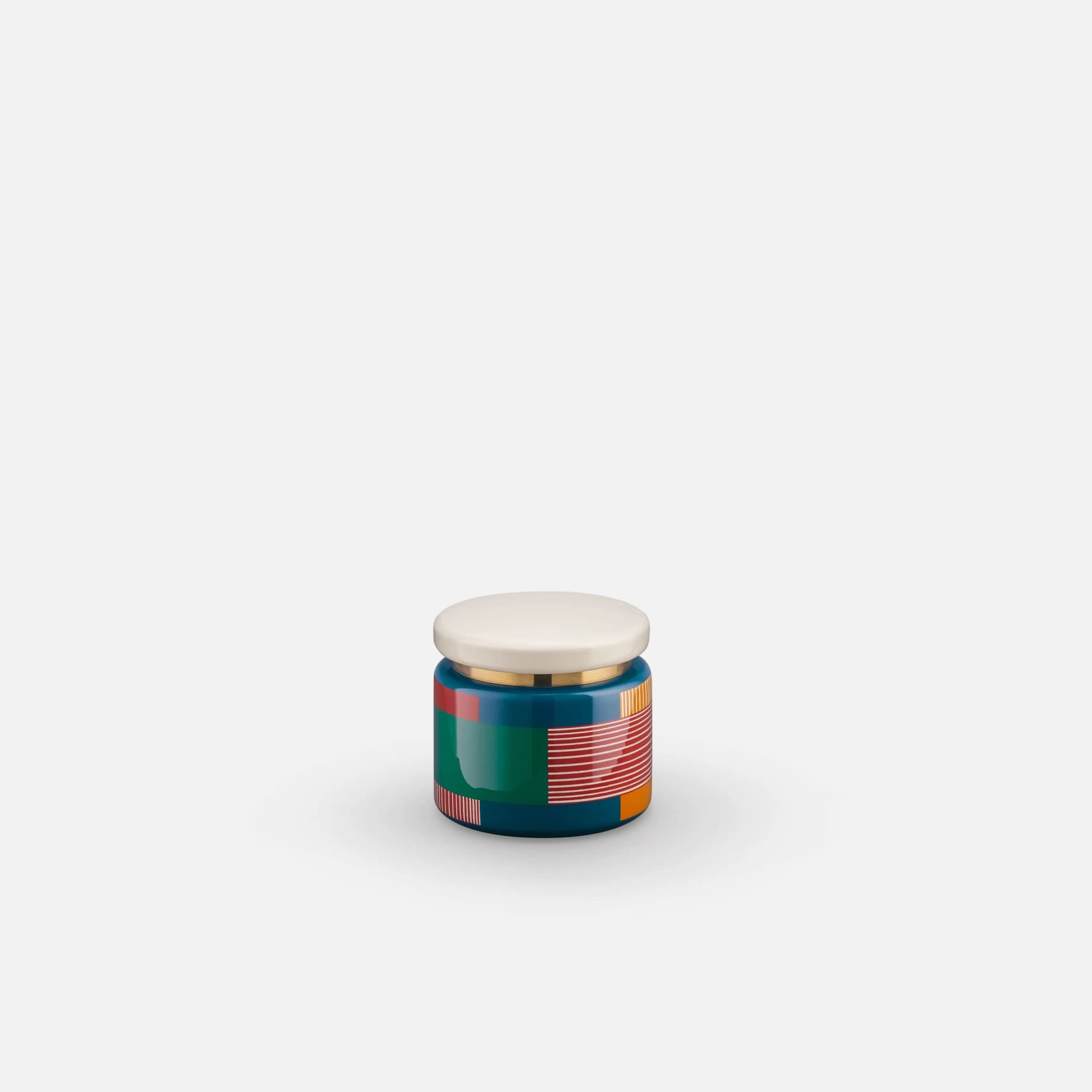Tissage Round Box Small | Blue Haute Laque Lacquerware