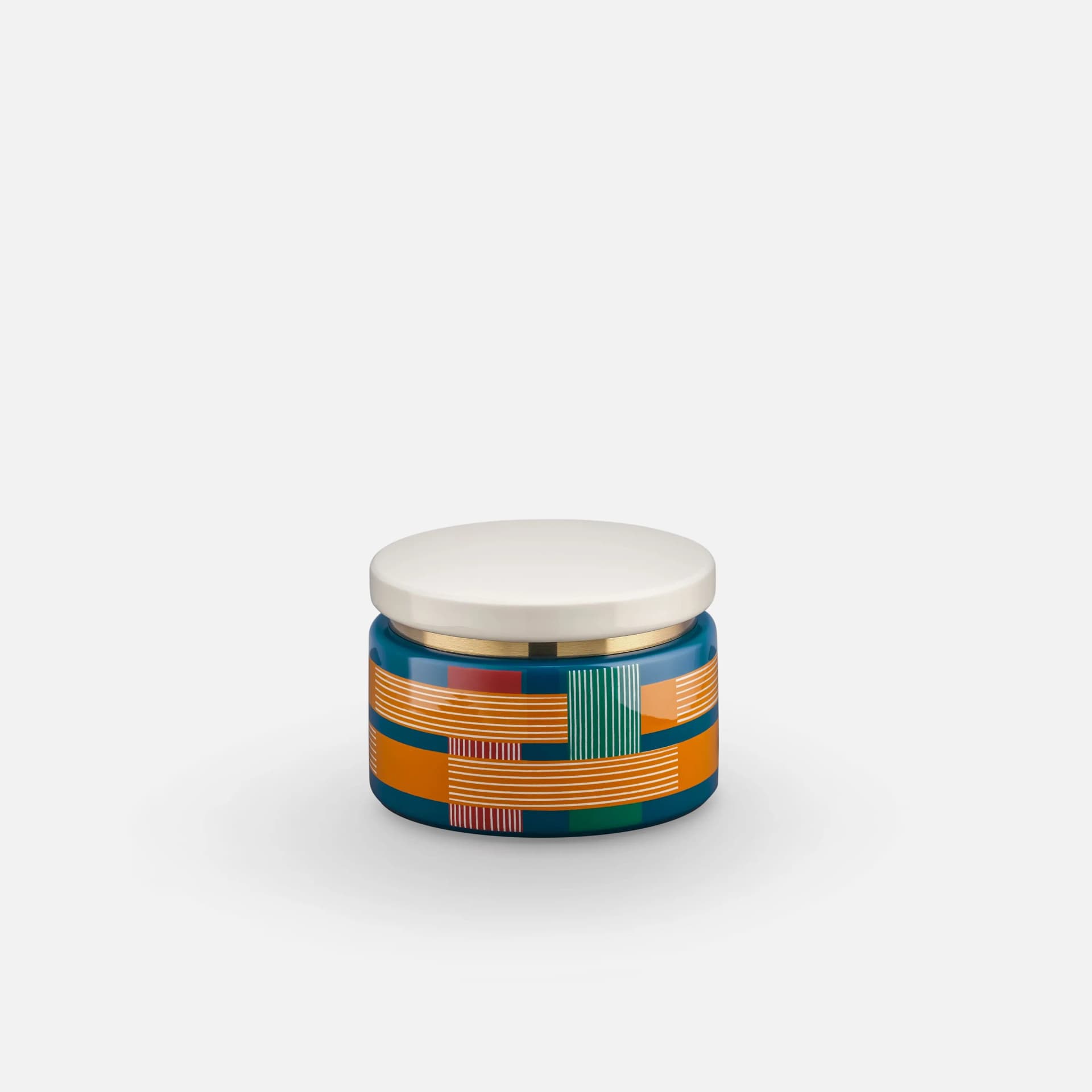 Tissage Round Box Large | Hand-Painted Haute Laque