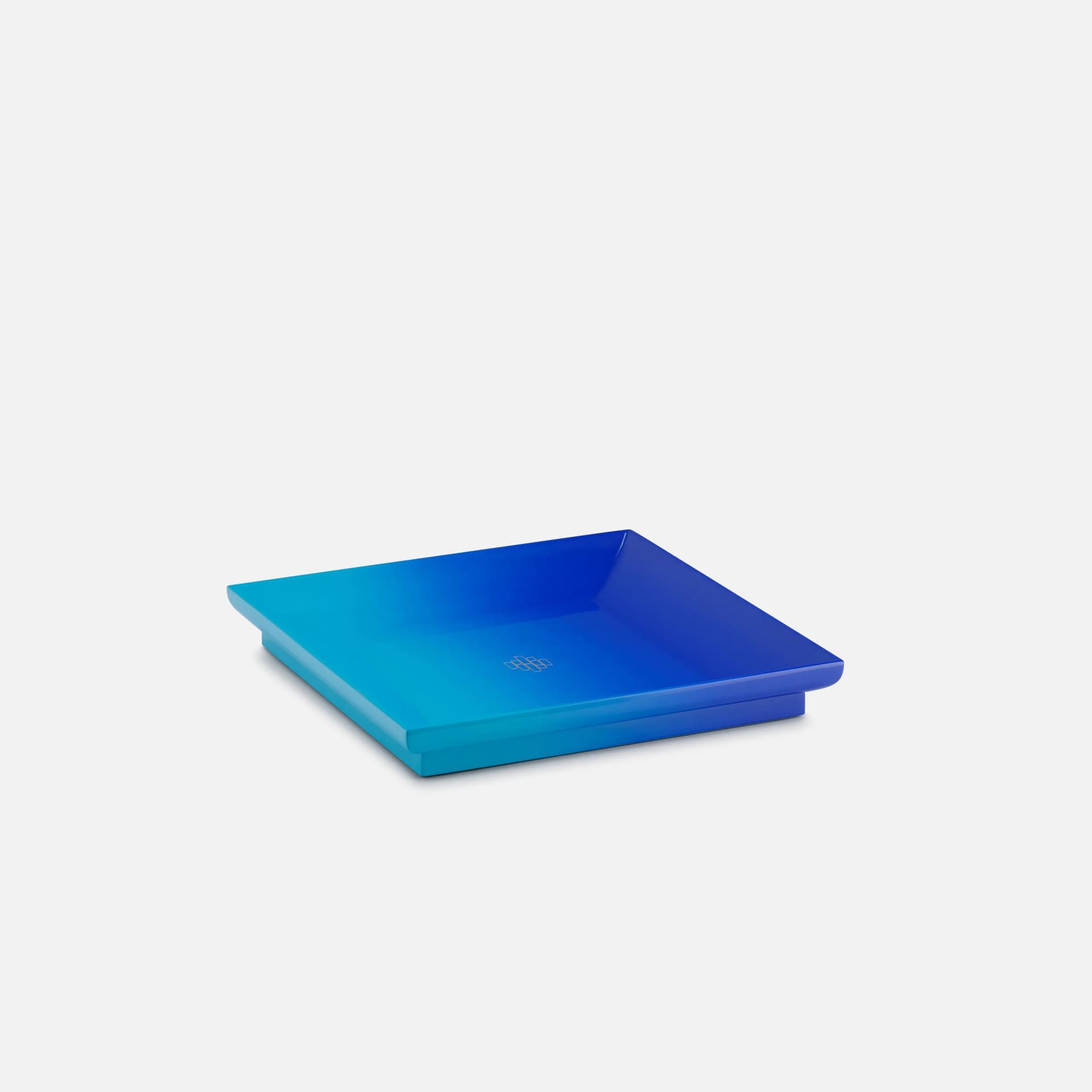 Moonbow Square Tray | Midnight Blue Haute Laque