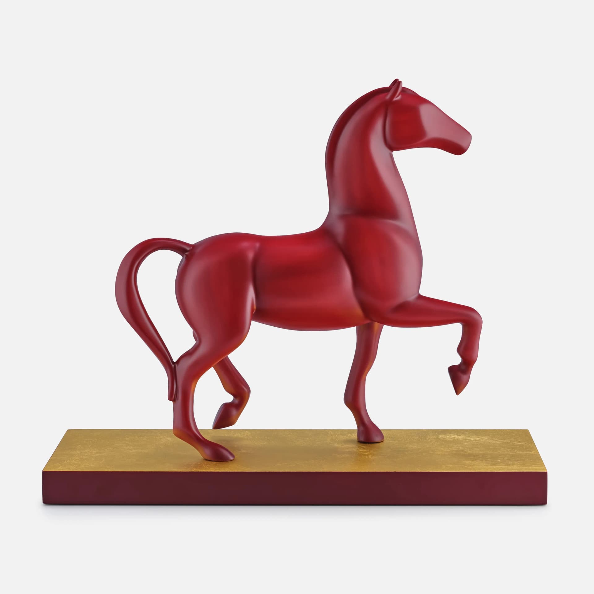 Gallop Horse Sculpture Large | Resin and Gold Leaf