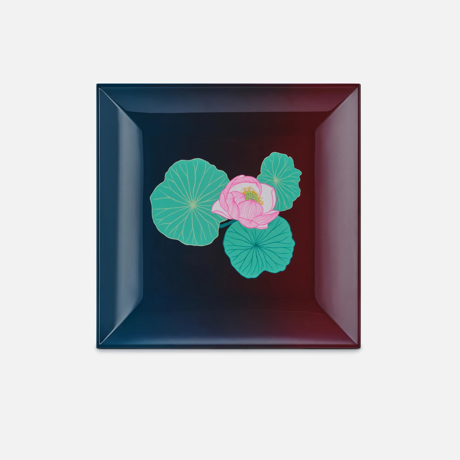PURITY Square Tray | Hand-Painted Haute Laque