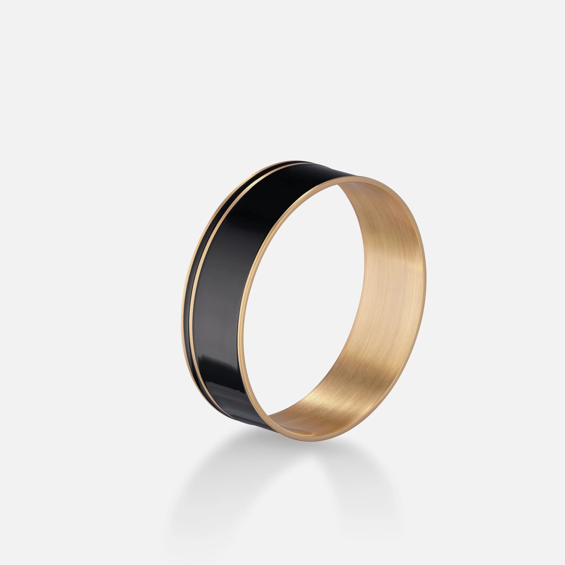Tangerine Wide Bracelet | Brass and Haute Laque