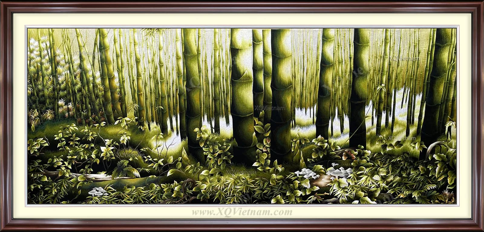 Evoking Memories of Homeland | Hand-Embroidered Silk Art | 90x205 cm