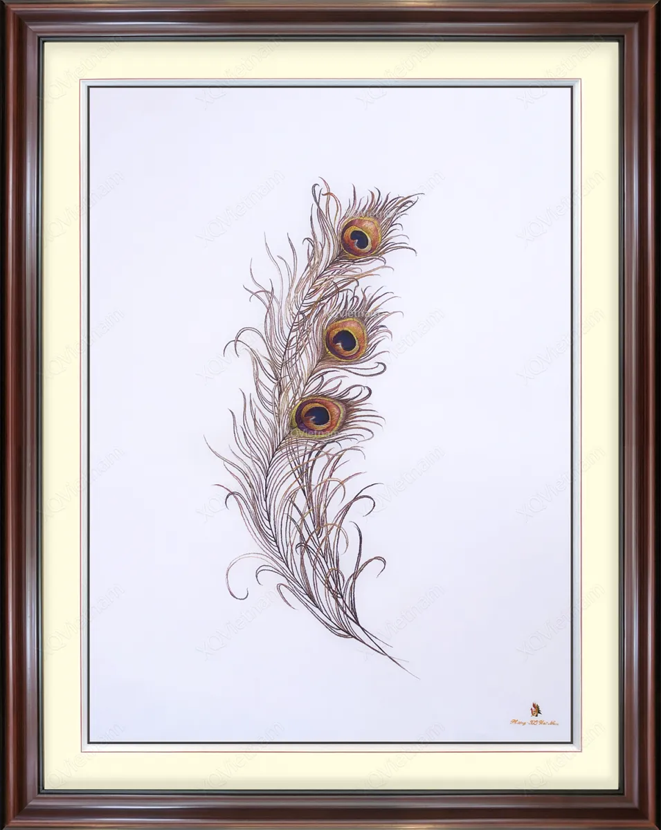 Colors of Nature | Hand-Embroidered Silk Art | 95x135 cm