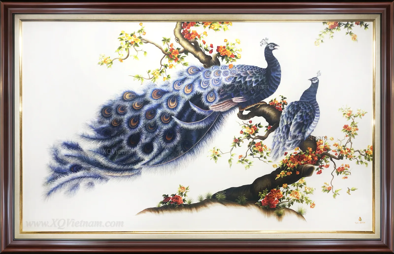 Spring Happiness II | Hand-Embroidered Silk Art | 1.1 x 1.7 m