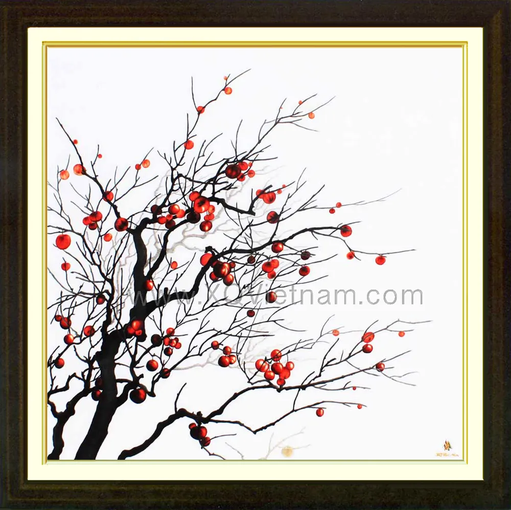 Sweet Taste Of Summer | Hand-Embroidered Silk Art | 100x100 cm