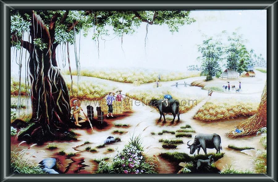 Vietnam's Soul | Hand-Embroidered Silk Art | 1.0 x 1.8 m